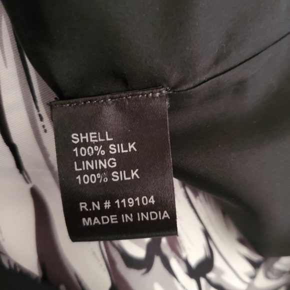 Castle Starr Printed Silk Dress - Picture 8 of 9